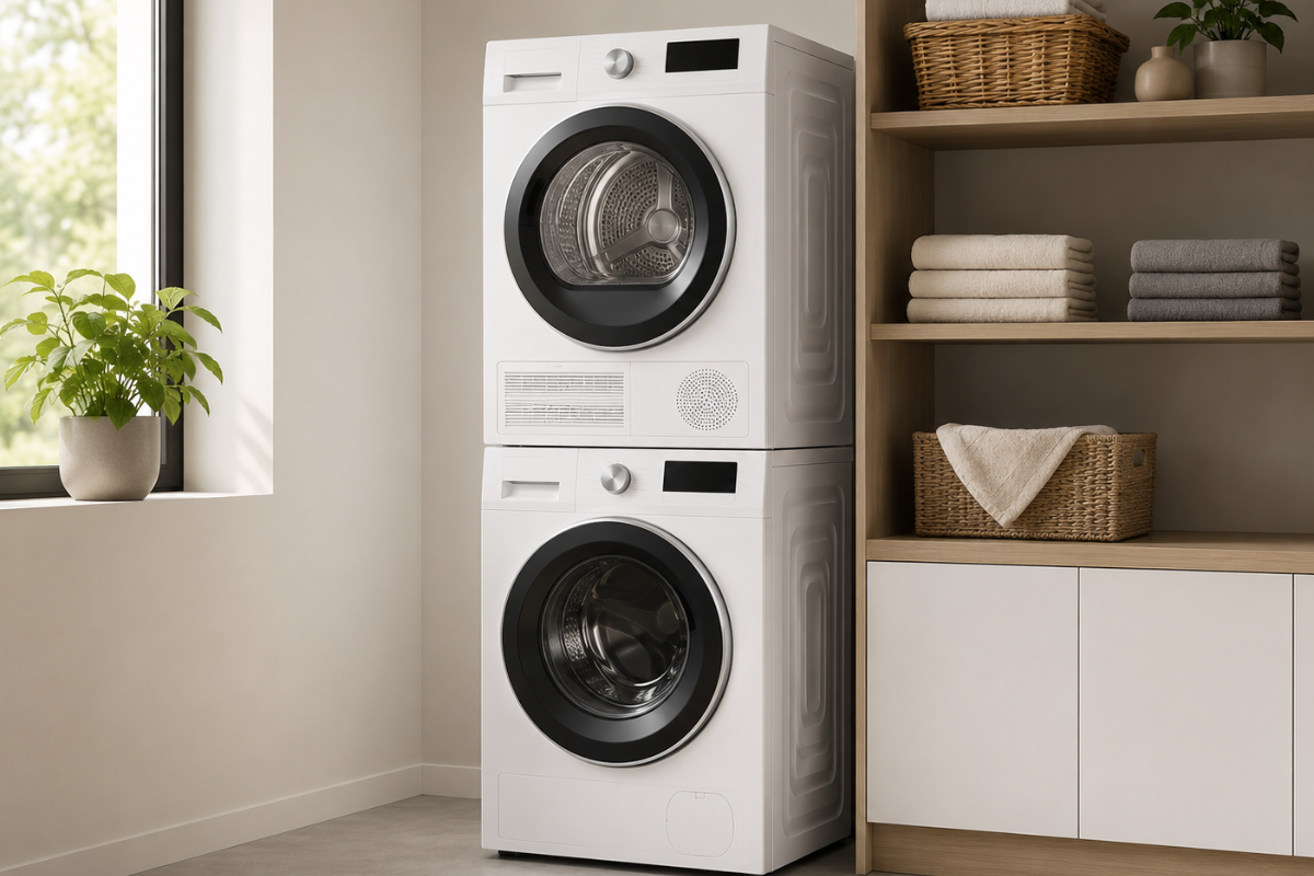Stackable and compact dryers
